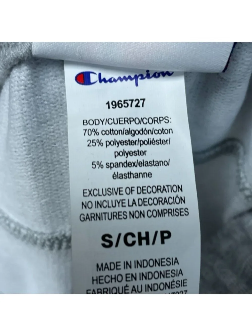 Champion Men's S Gray Jogger Sweatpants Cotton Blend Athletic d1867